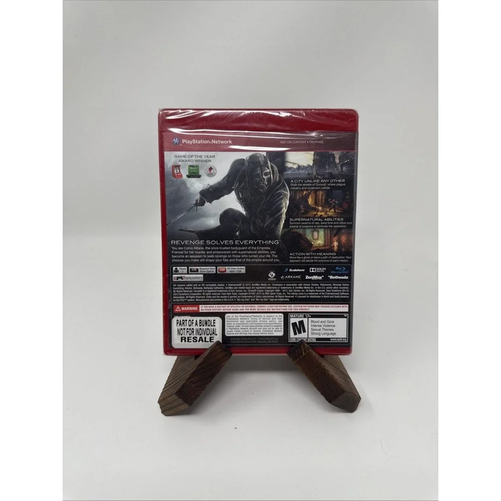 New Dishonored -- Greatest Hits - Sony PlayStation 3 (PS3) SEALED Not For Resale
